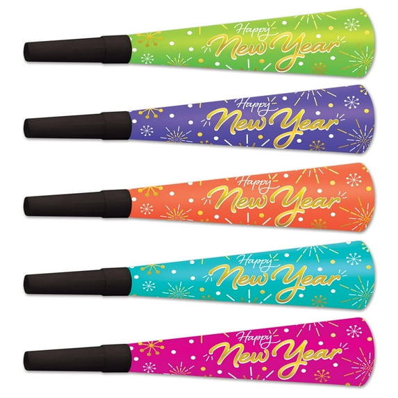 Beistle - Neon Burst Horns - 9" - Pack of 100