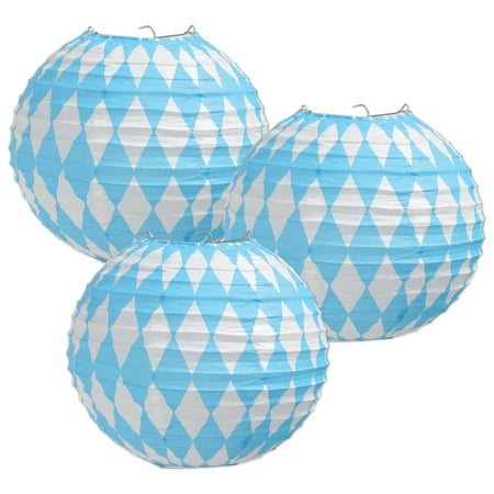Oktoberfest Paper Lanterns, 9.5", (3/Pkg)