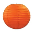 thumbnail image 1 of Beistle Orange Paper Lanterns 9.5 Inch (Case of 18), 1 of 1