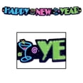 thumbnail image 1 of Beistle Pack of 12 Neon Happy New Year Streamer Hanging Party Decorations 36", 1 of 2