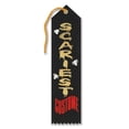 thumbnail image 1 of Beistle Pack of 6 Black and Red "Scariest Costume" Halloween Party Award Ribbon Bookmarks 8", 1 of 1
