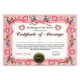 thumbnail image 1 of Pack of 6 ''Certificate Of Marriage'' Certificates  5" x 7", 1 of 1