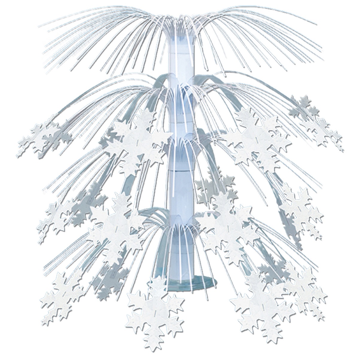 Beistle Pack of 6 Christmas Themed Snowflake Cascade Decorative Party Centerpieces 18" - image 1 of 1