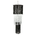 thumbnail image 1 of Pack of 6 Decorative 3-Tier Black and White Elegant Shimmering Hanging Chandelier 4', 1 of 2