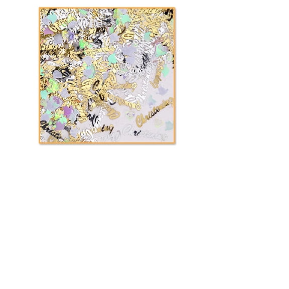 Beistle Pack of 6 Gold and Silver Christening Party Confetti Bags 0.5 oz.