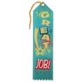 thumbnail image 1 of Beistle Great Job Award Ribbons - 8" - Green - Set of 6, 1 of 2