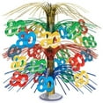 thumbnail image 1 of Beistle Pack of 6 Multi-Colored Happy "80th" Birthday Party Cascading Table Centerpieces 18", 1 of 2