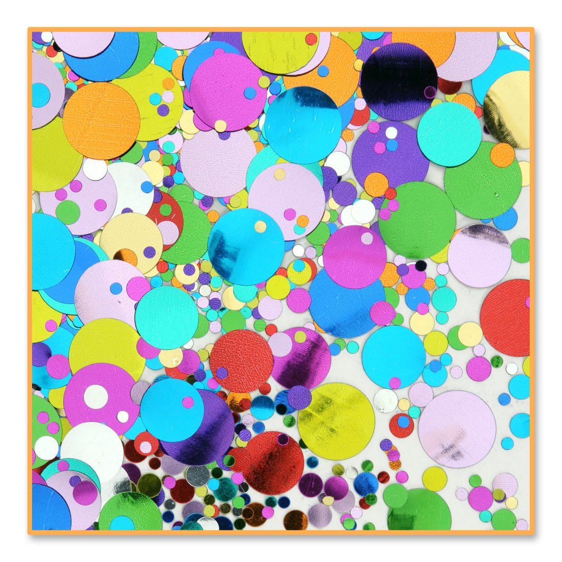 Beistle Pack of 6 Multicolor Party Polka-dots Confetti Bags 0.5 oz. - image 1 of 1