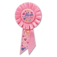 thumbnail image 1 of Pack of 6 Pink "Mom to Be" Mother's Day Baby Shower Party Rosette Ribbons 6.5", 1 of 2