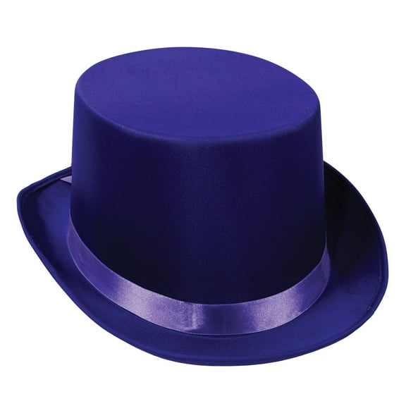 Beistle Pack of 6 Purple Satin Sleek Costume Top Hat - Adult One Size