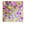 thumbnail image 1 of Beistle Pack of 6 Purple and Gold "Diva" Confetti Bags 0.5 oz., 1 of 2