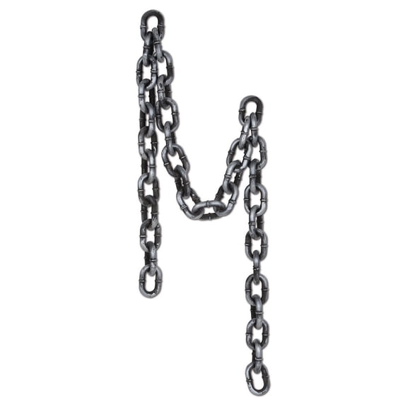 Beistle Pack of 6 Realistic Steel Chain Halloween Decoration 6'