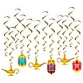 thumbnail image 1 of Beistle Pack of 72 Gold Arabian Lamp and Lantern Party Whirls 28.5”, 1 of 1