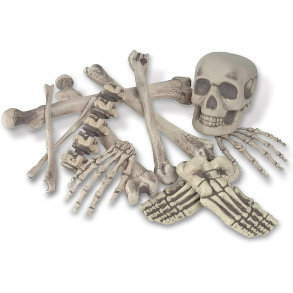 Beistle Pack of 72 Spooky Skeleton Bag O' Bones Halloween Decorations 6"-16"