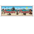 thumbnail image 1 of Beistle Party Decoration Beware Of Pirates Sign Banner 5' x 21"- Pack of 12, 1 of 1
