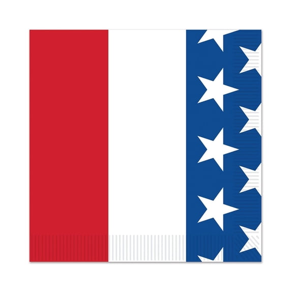192 Pack Beistle Patriotic Beverage Napkins