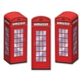 thumbnail image 1 of Beistle Phone Favor Boxes 3 Piece Three Dimension, British Party Decorations, 3" x 8.5", Red/Black/White, 1 of 2