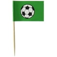 thumbnail image 1 of Beistle Picks-50 Pcs Soccer Ball Picks, 2.5", Green/White/Black, 1 of 2