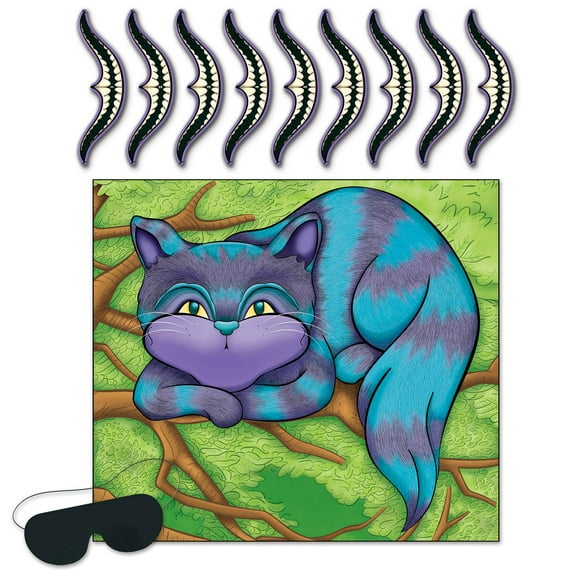 24 Pack Beistle Pin The Smile On The Cheshire Cat Party Game