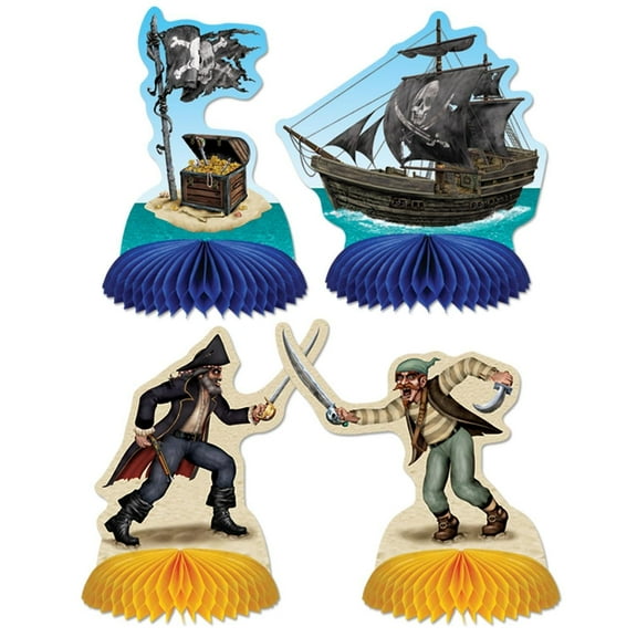 48 Pack Beistle Pirate Mini Party Centerpieces