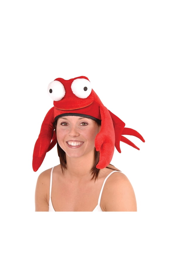 Plush Crab Hat, (1/Pkg)