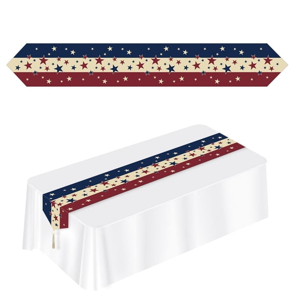 12 Pack Beistle Printed Americana Party Paper Table Runner