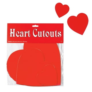 48 Pcs Paper Hearts Cutouts Heart Shaped Cutouts Assorted Color