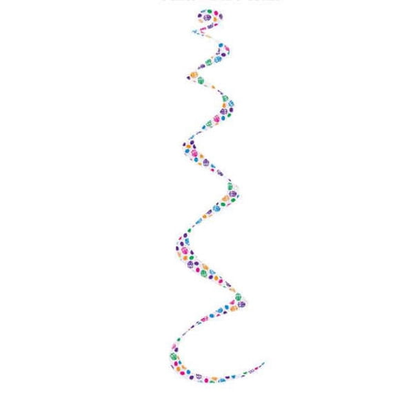 Beistle Printed Easter Egg Twirly Whirlys - Pack of 6
