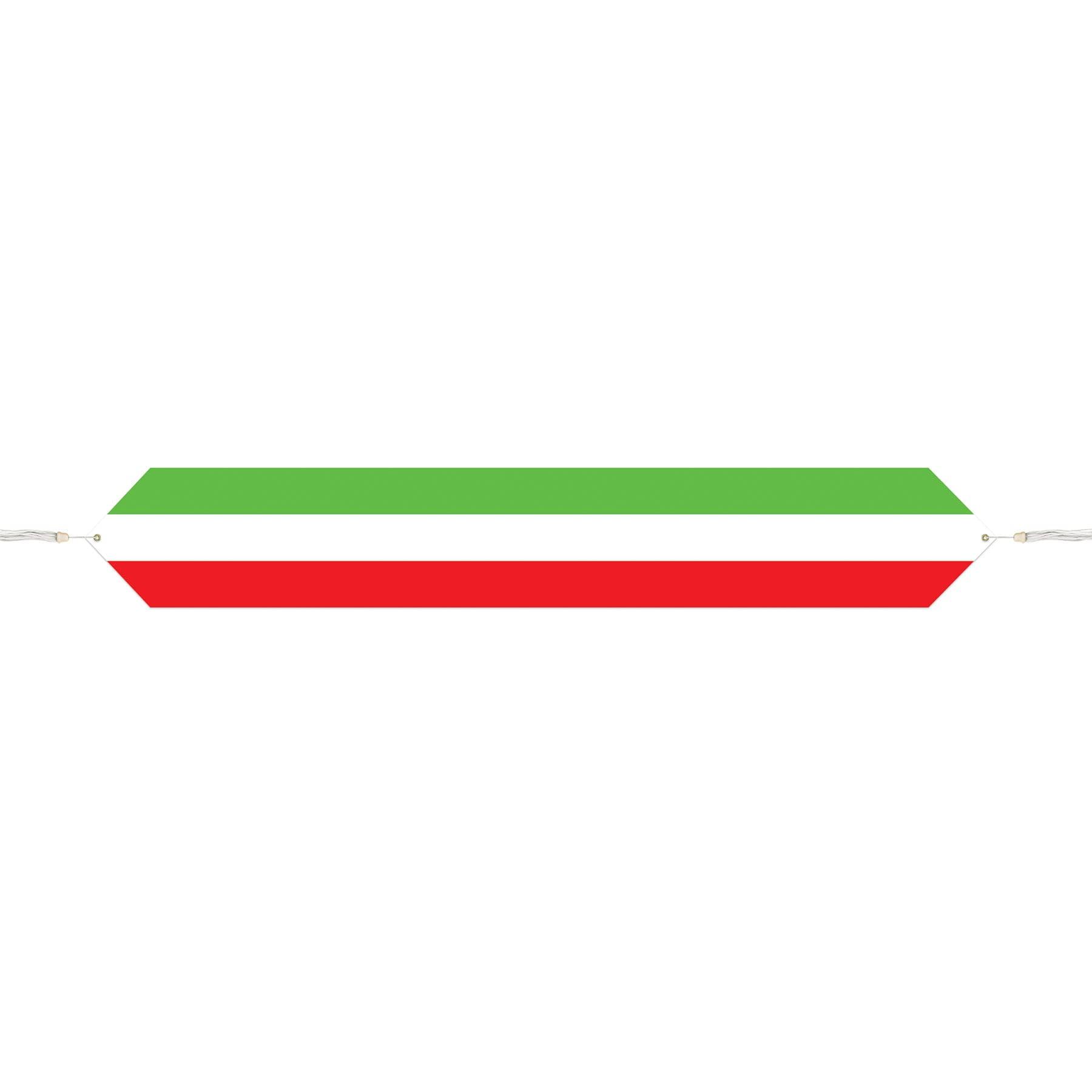 Italian Flag Red, White, and Green Paper Table Runner