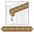 thumbnail image 1 of Beistle Printed Tiger Print Table Runner, 11" x 6', Multicolor, 1 of 3