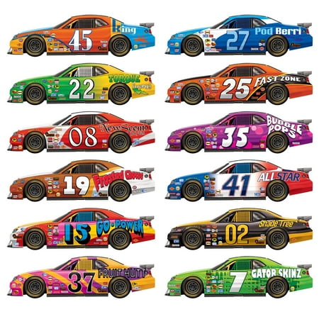 144 Piece Beistle Race Car Party Props