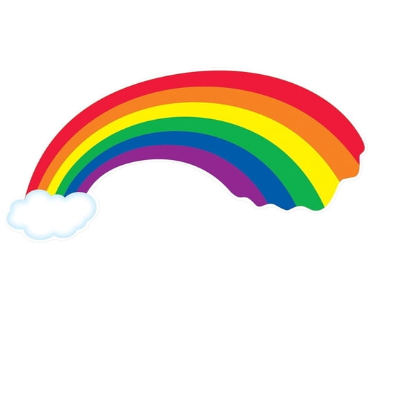 12 Pack Bulk Rainbow Party Cutout