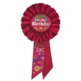 thumbnail image 1 of 6 Pack Beistle Red It's My Birthday Rosette, 1 of 6