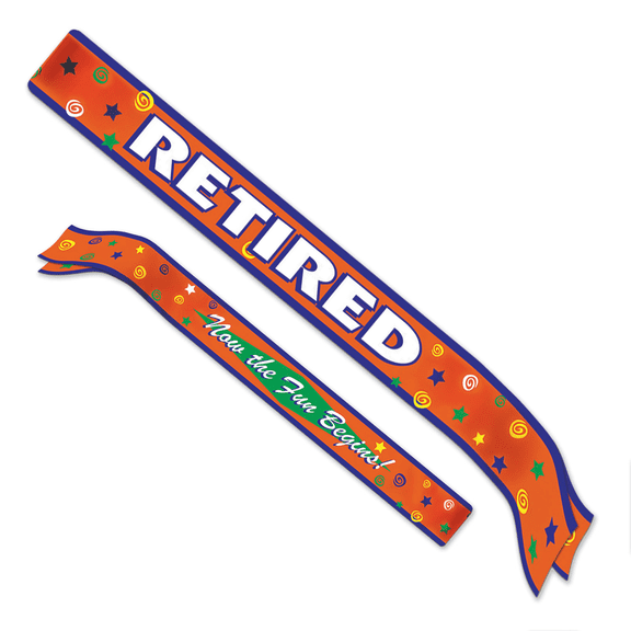 Beistle Retired Satin Sash, 33 4-Inch, Multicolored