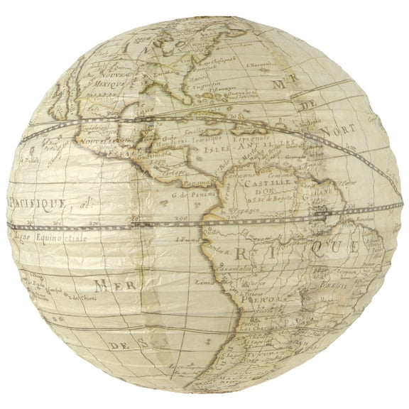 Set of 12 Around The World Paper Lantern 15.5"