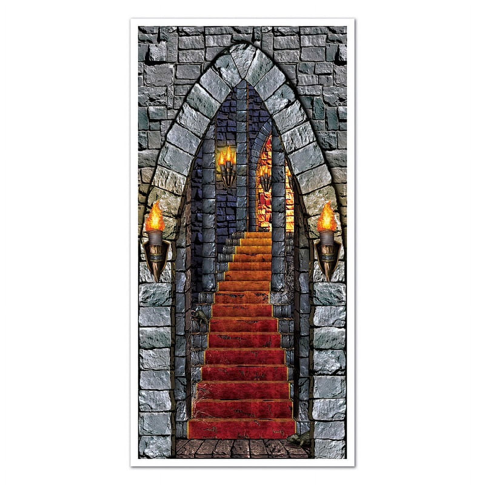 Medieval Knight Party Bundle - 38 Piece Set With Plates, Napkins, Tablecover & Dangling Whirls - View #4