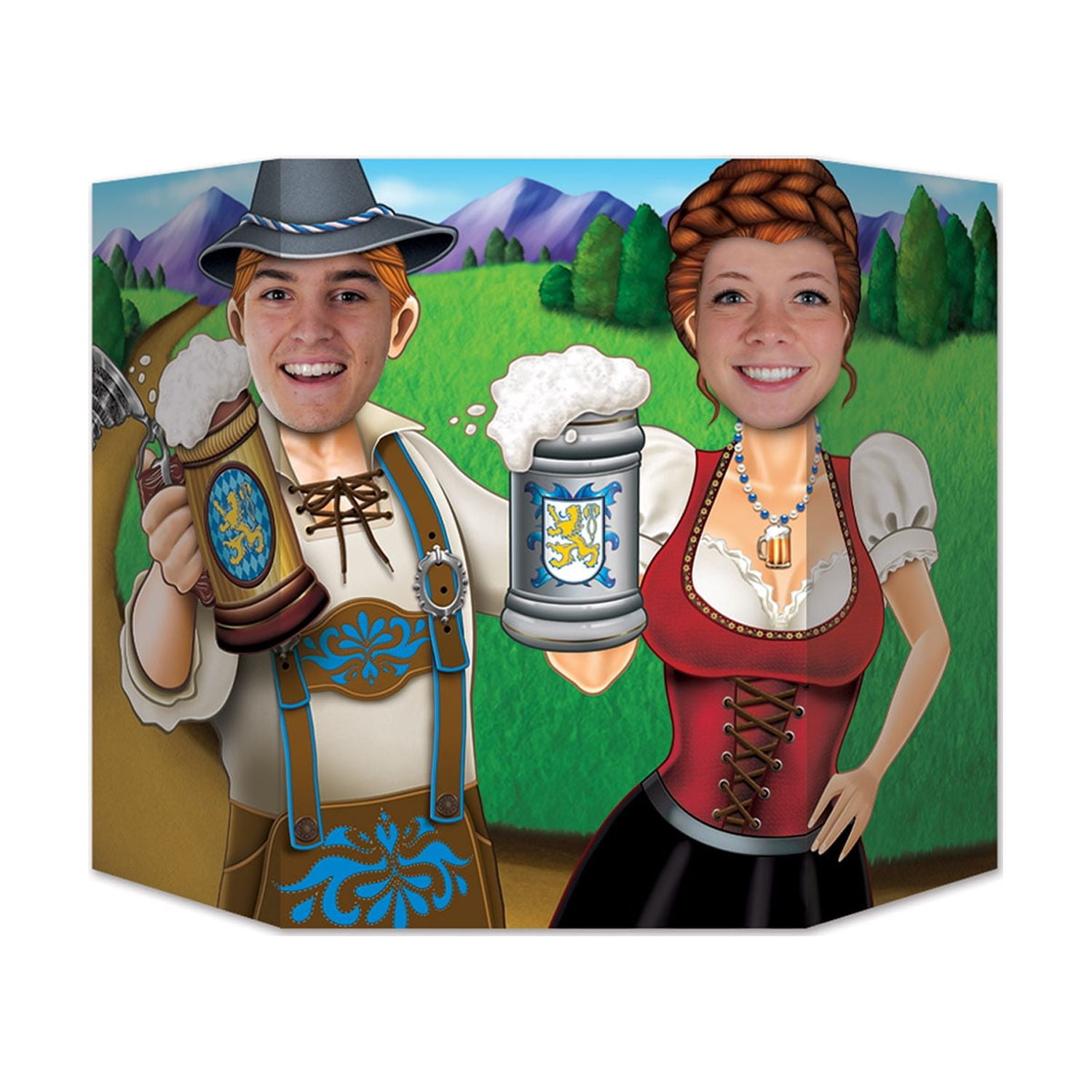 Bandeau Oktoberfest + Autocollants Cocktails - Kit 6 Bandeaux + 50 Stickers, Fête Allemande, Photo Props - 11