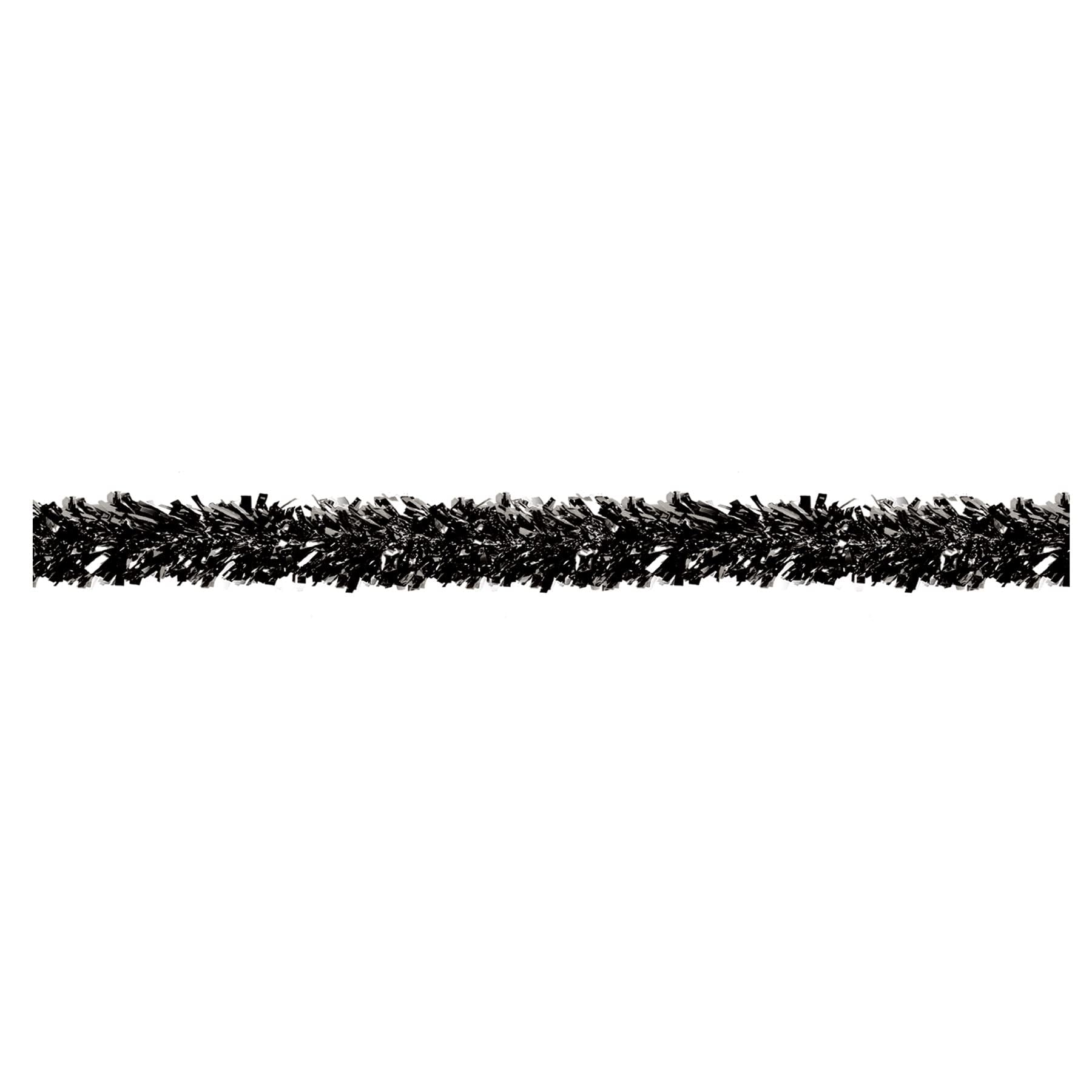 Black 6-Ply Flame Resistant Metallic Festooning Garland