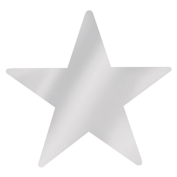 Beistle Silver Metallic Star Cutouts (Case of 144)