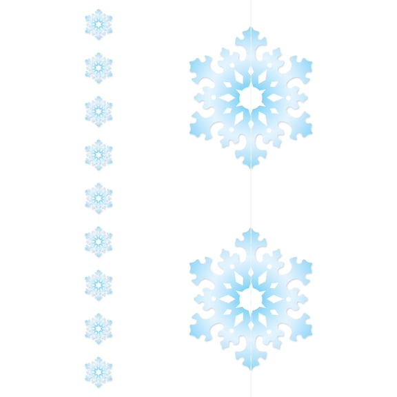 Beistle - Snowflake Stringers - 6' 6" - Pack of 12