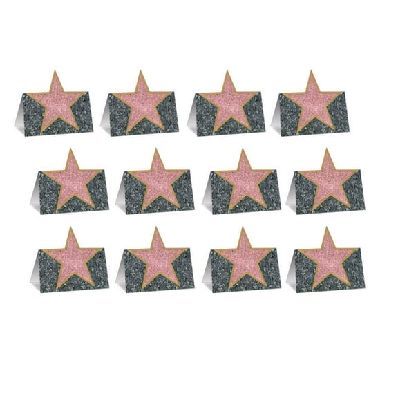 Beistle Star Place Cards, 4", multicolored