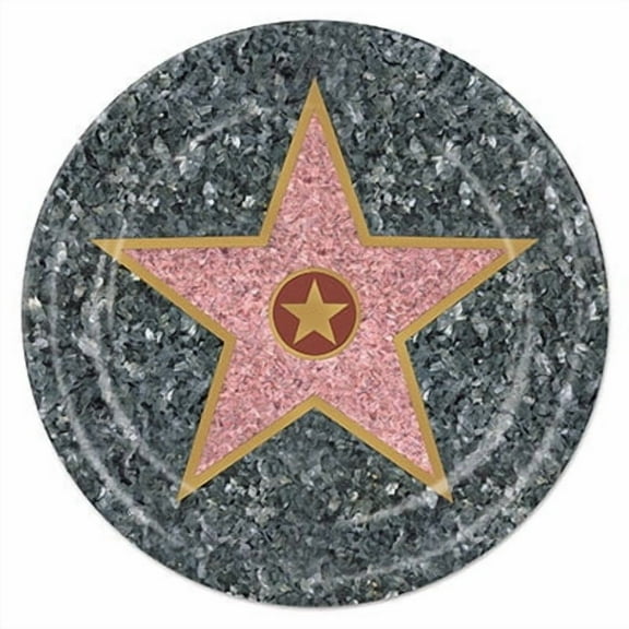 Beistle Star Plates, 9-Inch, Multicolor