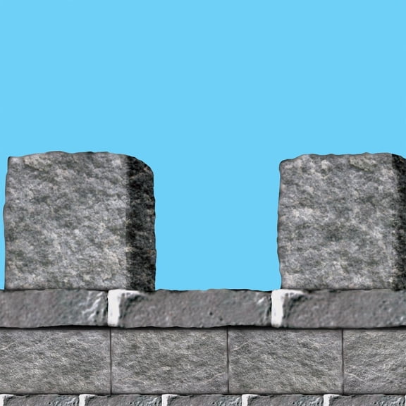 6 Pack Beistle Stone Wall Border Trim Party Wall Decoration
