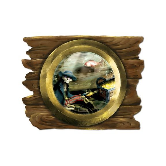 Beistle Sunken Ship Porthole Cutout Wall Party Decoration