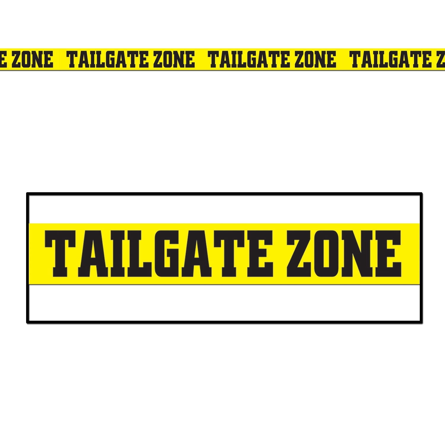 Beistle - Tailgate Zone Party Tape - 3" x 20' - Pack of 12