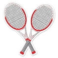 thumbnail image 1 of Beistle Tennis Racquets Cutout, 12.5", Multicolor, 1 of 2