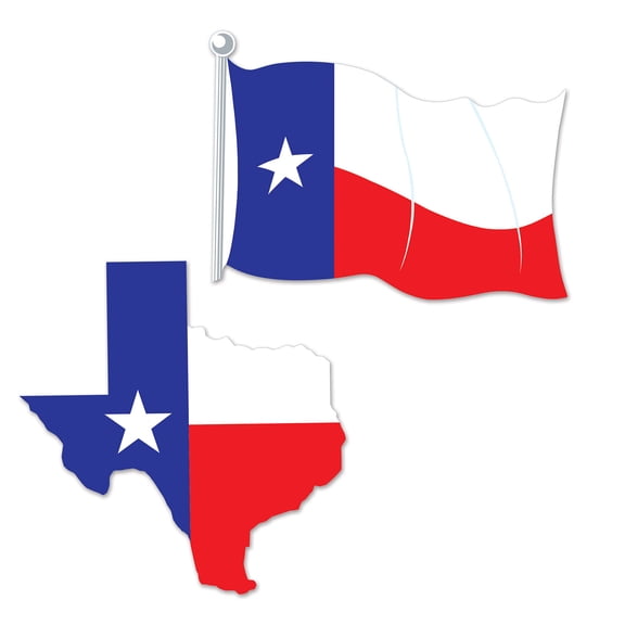 Beistle - Texas Cutouts - 13" & 14" - Pack of 12