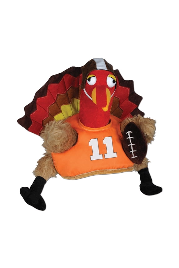 Plush Touchdown Turkey Hat, (1/Pkg)