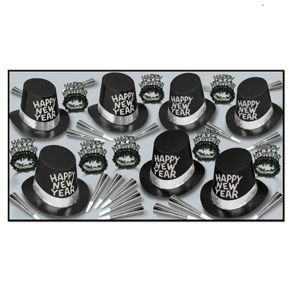 Beistle The Black Tie Kit For 50 People for New Year's Eve