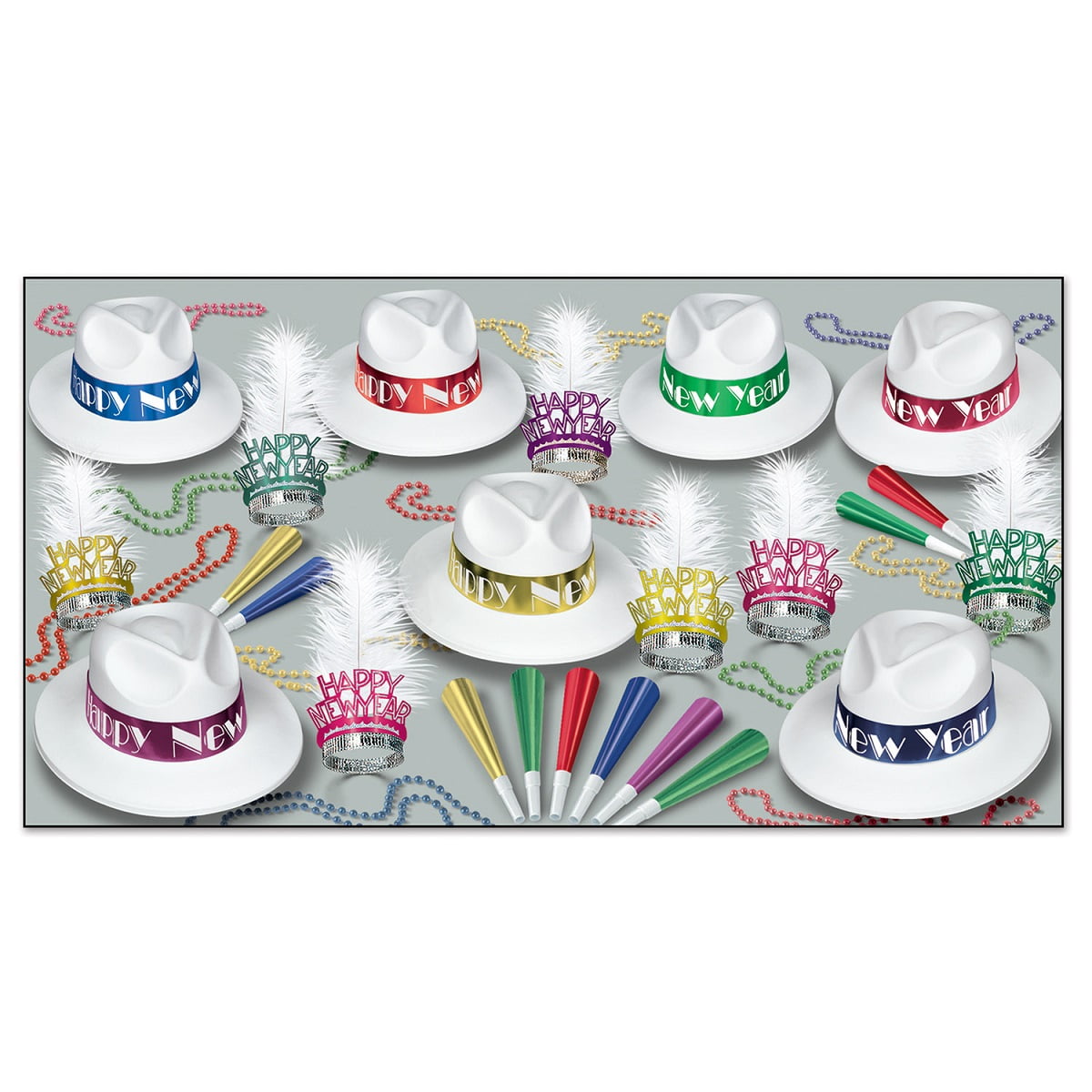 Beistle The Caribbean Party Kit For 50 People For New Year's Eve